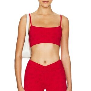 Frankie’s Bikini Reine Shine jaquared Bralette in heatwave  M